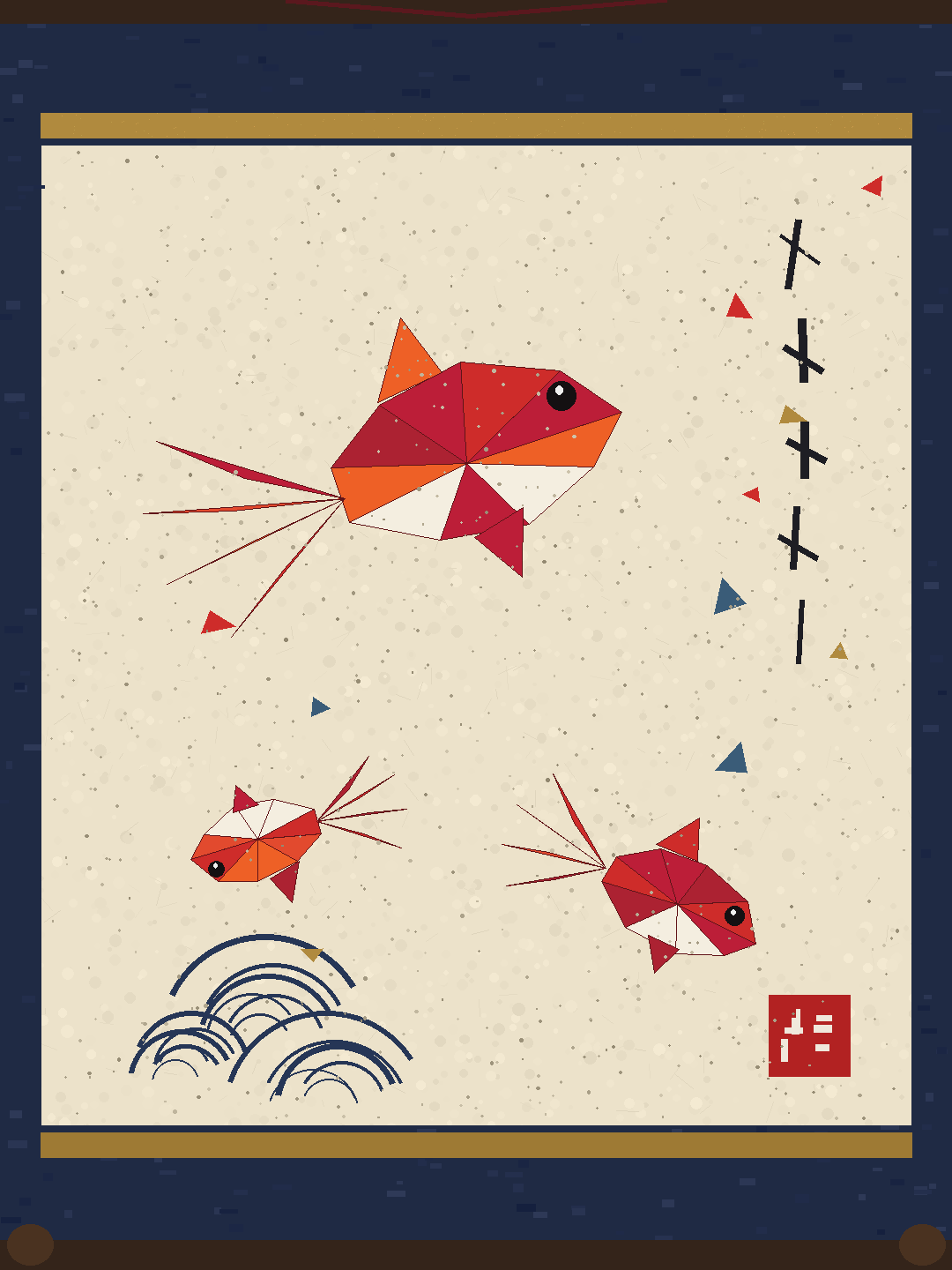 金魚 水槽マーカー
